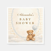 We Can Bearly Wait Teddy Bear Baby Shower Servet (Voorkant)