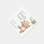 We Can Bearly Wait Teddy Bear Baby Shower Servet (Hoek)