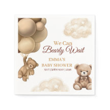 We Can Bearly Wait Teddy Bear Ballonnen Baby Showe