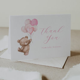We Can Bearly Wait Teddy Bear Bedankkaart