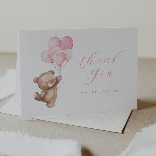 We Can Bearly Wait Teddy Bear Bedankkaart