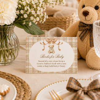 We Can Bearly Wait Teddy Bear Boeken voor Baby Informatiekaartje