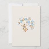 We Can Bearly Wait Teddy Bear Boy Baby Shower Kaart (Achterkant)