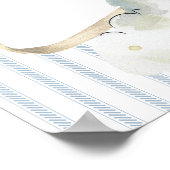 We Can Bearly Wait Teddy Bear Boy Shower Welcome Poster (Hoek)