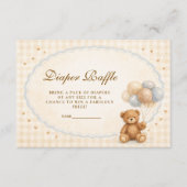 We Can Bearly Wait Teddy Bear Diapper Raffle Informatiekaartje (Voorkant)