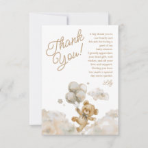 We Can Bearly Wait Teddy Bear Neutrale Baby Shower