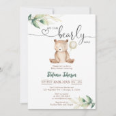 We Can Bearly Wait Teddy Beer Babyshower Kaart (Voorkant)