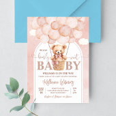 We Can Bearly Wait Teddybeer Babyshower Kaart