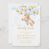 We Can Bearly Wait Teddybeer Babyshower Kaart (Voorkant)