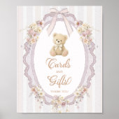 We Can Bearly Wait Teddybeer Kaarten en Cadeaus Poster (Voorkant)