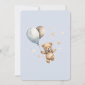We Can Bearly Wait Theme Baby Shower Invitation Kaart (Achterkant)