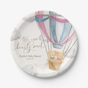 We Can Bearly Wait Tweeling Baby Borrel Papieren Bordje