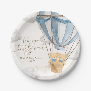 We Can Bearly Wait Tweeling Baby Borrel Papieren Bordje