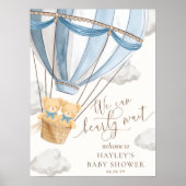 We Can Bearly Wait Tweeling Baby Borrel Poster (Voorkant)