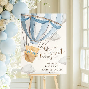 We Can Bearly Wait Tweeling Baby Borrel Poster