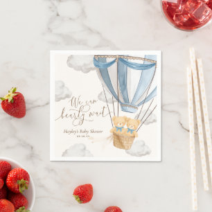 We Can Bearly Wait Tweeling Baby Shower Servet