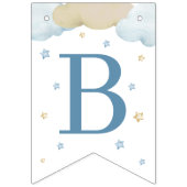 We Can Bearly Wait Tweeling Jongen Baby Sprinkle Vlaggetjes (Tweede vlag)