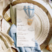 We Can Bearly Wait Twins Baby Shower Menu