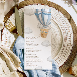 We Can Bearly Wait Twins Baby Shower  Menu