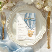 We Can Bearly Wait Twins Baby Shower Menu