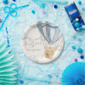 We Can Bearly Wait Twins Baby Shower Papieren Bordje (Feest)