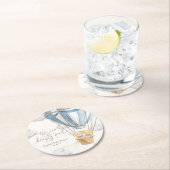 We Can Bearly Wait Twins Baby Shower Ronde Kartonnen Onderzetter (Insitu)