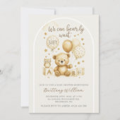 We Can Bearly Wait Uitnodiging Voor Baby Shower (Voorkant)