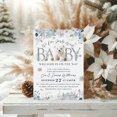 We Can Bearly Wait Winter Beer Baby Jongens Shower Kaart