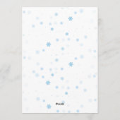 We Can Bearly Wait Winter Polar Bear Baby Shower Kaart (Achterkant)