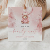 We Can Bearly Wait Winter Teddy Bear Baby Shower Bedankjes Labels