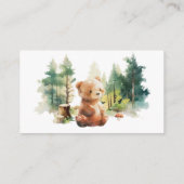 We Can Bearly Wait Woodland Diaper Raffle Cards Informatiekaartje (Achterkant)