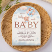 We Can Berly Wait Teddy Bear Arch Baby Shower Kaart
