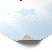 We Can Berly Wait Teddy Bear Baby Shower Welcome  Poster (Hoek)