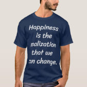 We Can Change Basic Dark T-Shirt (Voorkant)