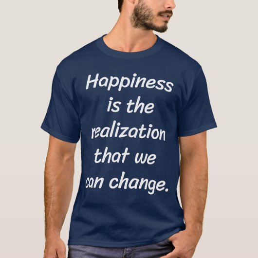 We Can Change Basic Dark T-Shirt (Voorkant)