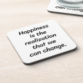 We Can Change Harde Plastic Coaster Bier Onderzetter (Linkerzijde)