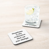 We Can Change Harde Plastic Coaster Bier Onderzetter (Rechterzijde)