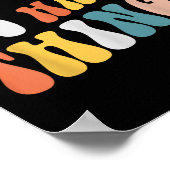 We Can Do Hard Things Motivational Teacher Wavy Poster (Hoek)