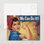 We Can Do It  Briefkaart (Voorkant / Achterkant)