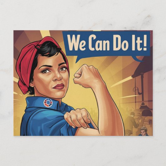 We Can Do It  Briefkaart (Voorkant)
