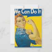 We Can Do It! door J. Howard Miller Bedankkaart (Voorkant)
