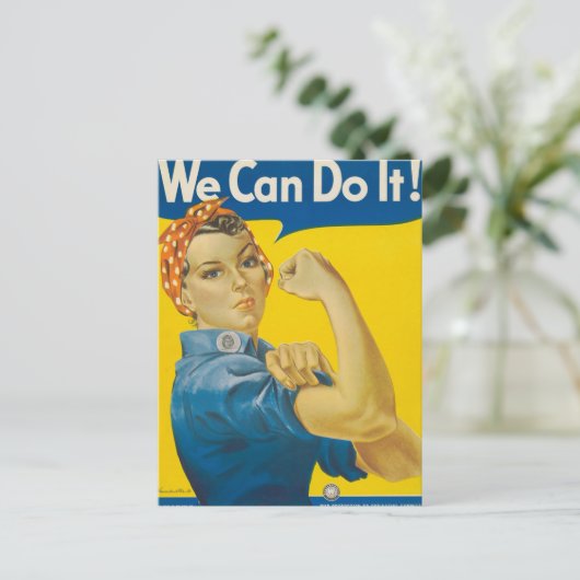 We Can Do It! door J. Howard Miller Briefkaart (Staand voorkant)
