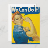 We Can Do It! door J. Howard Miller Briefkaart (Voorkant / Achterkant)