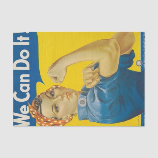 We Can Do It! door J. Howard Miller Tissuepapier (Voorkant)