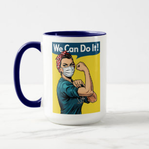 We Can Do It Feministische Verpleegster Rosie Rive Mok