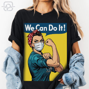 We Can Do It Feministische Verpleegster Rosie Rive T-shirt