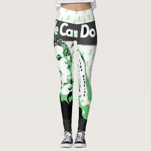 We Can Do It Lyme Bewustzijn Leggings (Voorkant)