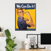 We can do it motivatieposter poster (Thuiskantoor)