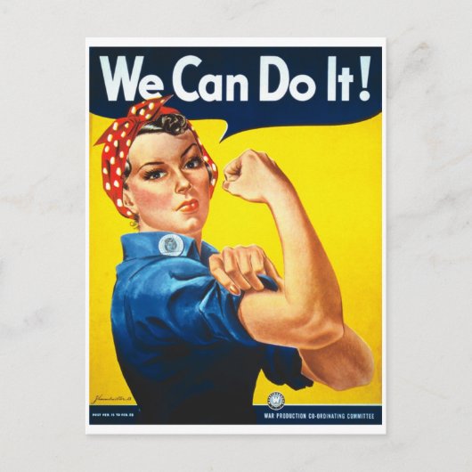 We_Can_Do_It_Propaganda poster Briefkaart (Voorkant)