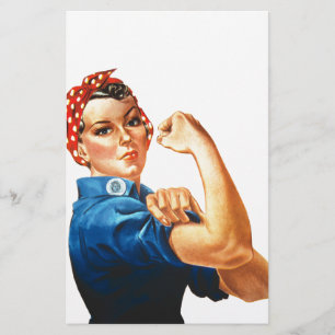 We Can Do It Rosie de Klinker Vrouwen Macht Briefpapier